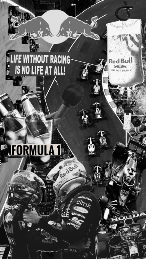 #f1 | #redbullracing | #motorsport | #f1aesthetic | #f1wallpaper | #maxverstappen | #formula1 | #blackandwhite | #collageart | #grandprix F1 Wallpaper Black And White, F1 Aesthetic Black And White, F1 Collage Wallpaper, F1 Aesthetic Wallpaper, F1 Collage, Digital Moodboard, Redbull F1, F1 Girl, Collage Wallpapers