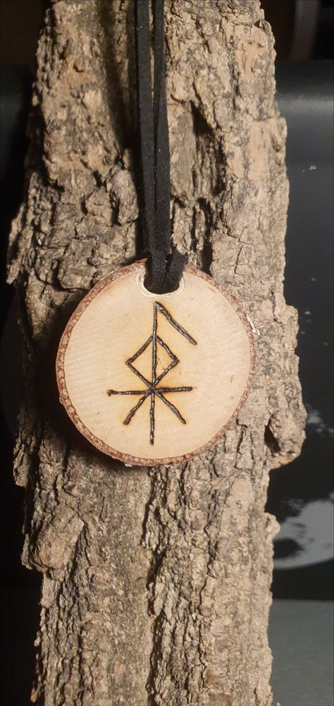 Loki Bindrune necklace pirograved on birch wood Loki Runes Tattoo, Loki Bindrune, Loki Tattoo Norse Mythology, Norse Heathenism, Loki Witchcraft, Loki Rune, Loki Altar, Loki Tattoo Ideas, Loki Deity