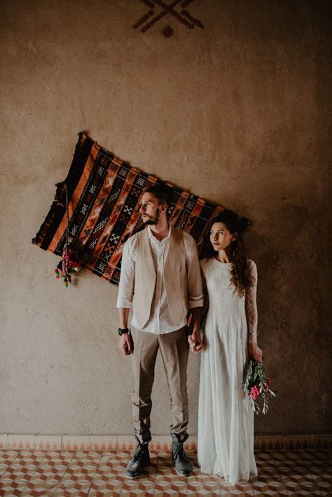 Bohemian Wedding Groom, Boho Wedding Groom, Boho Lace Dress, Casual Groom Attire, Casual Grooms, Wedding Vest, Best Gowns, Vintage Wedding Photography, Desert Elopement