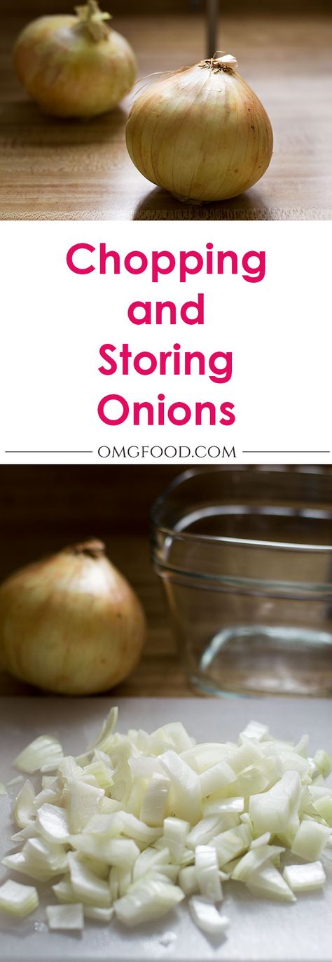 Food Prep: Chopping and Storing Onions | omgfood.com How To Store Chopped Onions, Storing Onions, How To Store, Food Prep, Sharing Board, Kitchen Tips, Chopped Onions, Food Bloggers, Kitchen Hacks