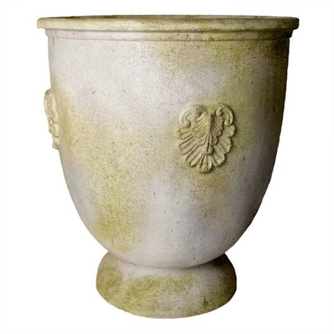 Astoria Grand Mcelfresh Fiberstone Urn Planter | Wayfair Metal Trough Planter, Trough Planters, Wicker Planter, Garden Urns, Patio Planters, Urn Planters, Animal Planters, Outdoor Planter, Planter Pots Outdoor