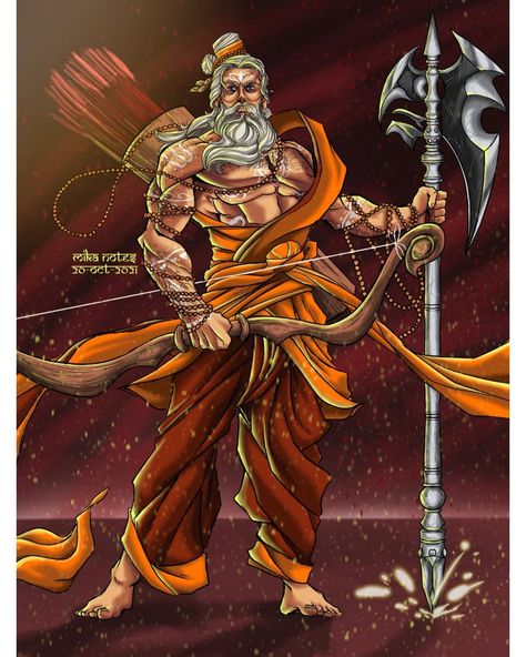 Parshuram Ji, Lord Parshuram, Indian Martial Arts, Shiv Tandav, Village Scene Drawing, Black German Shepherd Dog, God Wallpaper, Mantra For Good Health, Lord Rama Images