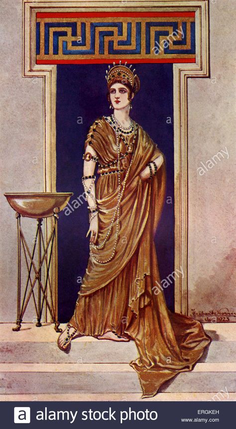 Empress Art, Roman Empress, Roman Clothes, Roman Costume, Constantine The Great, Roman City, Historical Women, Engraving Illustration, Greek Mythology Art