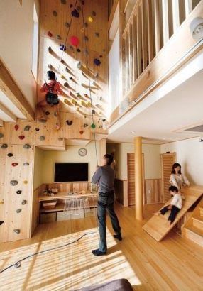 Home Climbing Wall, Indoor Climbing Wall, Indoor Climbing, Climbing Gym, Playroom Design, Jungle Gym, Climbing Wall, Gym Design, Indoor Play