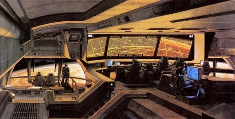 Nostromo Alien, Ron Cobb, Alter Computer, Scifi Interior, Syd Mead, Alien 1979, Spaceship Interior, 70s Sci Fi Art, Ralph Mcquarrie