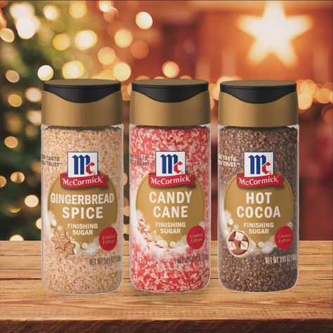 New from @mccormickspice! 🌲❄️🍪👩🏼‍🍳 6 New Finishing Sugars! Just in time for the holidays! 🧁🎄🦃 Flavors Include: 🫚Gingerbread Spice 🎅🏼 Candy Cane ☕️ Hot Cocoa 🧁 White Frosting 🍮 Salted Caramel 🤎 English Toffee These are going to be amazing in your favorite holiday cookies, cakes & breads! Even on popcorn or in your favorite beverage! 😋🤤 What flavor would you like to try? 🫚🎅🏼☕️🧁🍮🤎 @mccormickspice #mccormick #holidays #gingerbread #englishtoffee #hotcocoa #candycane #frosting #salte... Mccormick Spices, Gingerbread Spice, English Toffee, White Frosting, Country Christmas, Holiday Cookies, Salted Caramel, Just In Time, Favorite Holiday