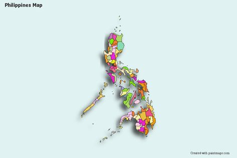 Philippines Blank Map Maker. Place your own pictures on the Philippines map and apply the shadow effect. Philippine Map, Shadow Effect, Map Maker, Statistical Data, Free Maps, Data Visualization, The Philippines, Philippines, Map