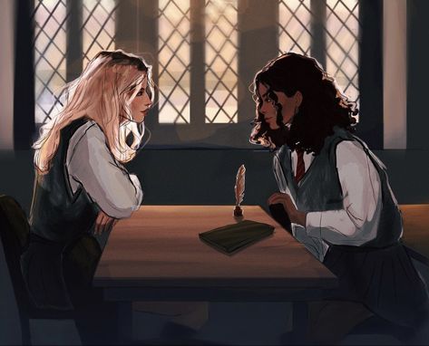 cr: likeafunerall on ig #marylene #marymacdonald #marlenemckinnon #marauders #maraudersfanart Mary And Marlene, Marauders Fan Art, Harry Potter Artwork, All The Young Dudes, Harry Potter Marauders, Marauders Era, Harry Potter Fan Art, Mischief Managed, James Potter