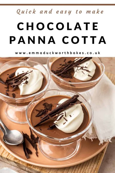 Pana Cotta Recipe, White Chocolate Panna Cotta, Mango Coulis, Chocolate Panna Cotta, Panna Cotta Recipe, Italian Chocolate, Cake Mug, Date Night Recipes, Baking Book