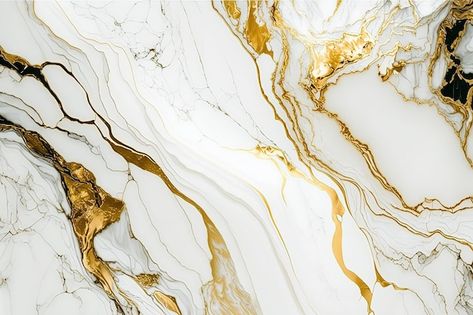 Photo abstract marble white and gold bac... | Premium Photo #Freepik #photo #elegant-design #luxury-texture #fluid-pattern #liquid-pattern Black White And Gold Marble Wallpaper, White And Gold Marble Background, White Marble With Gold Veins, Epoxy Texture, White Gold Marble Texture, White Gold Wallpaper, Luxury Marble Texture, Off White Marble, Gold Marble Background