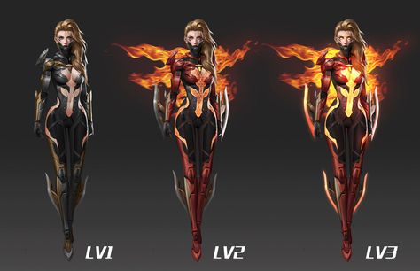 ArtStation - Phoenix, Daodao Mao Phoenix Character Design, Phoenix Armor, Phoenix Character, 2d Design, The Supernatural, Super Hero Costumes, Sci Fi Fantasy, Design Reference, Tattoo Sketches