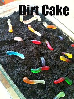 Dirt Cake, I used to love this as a kid. We used to make ours in a plastic toy bucket. Easy Dirt Cake, Rachel Matthews, Dirt Cake Recipe, Dirt Cake Recipes, Dirt Cake, Krispies Treats, Cake Walk, Good Eat, Rice Krispie