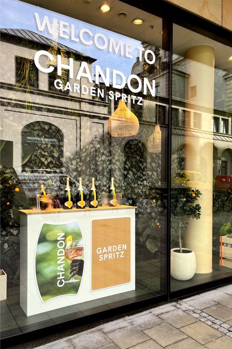 #packagingcircus #Chandon #GardenSpritz #MoëtHennessy #WindowDesign #BrandActivation #Oberpollinger #branding Chandon Garden Spritz, Window Design, Window Display, The View, Next Level, Circus, Website Design, The Next, Branding