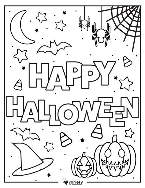 Halloween Coloring Pages Printable, Imprimibles Halloween, Halloween Coloring Sheets, Free Halloween Coloring Pages, Halloween Worksheets, Halloween Preschool, Halloween Coloring Book, Seni Dan Kraf, Fall Coloring Pages