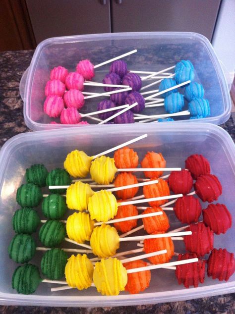 Inside Out Party Ideas, Bright Cakes, Mexican Cake, Cake Ball Recipes, Rainbow Treats, Fiesta Cake, Fruity Cake, Painting Birthday, Fiesta Theme