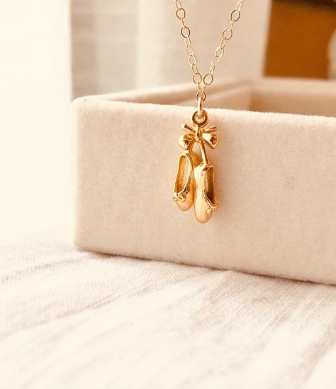 Ballet Shoes Necklace, Ballet Necklace, Ballet Jewelry, Ballerina Necklace, Ballet Gift, Dancer Gift, The Dancer, Ballet Slippers, Classy Jewelry