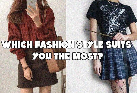 Which Fashion Style Suits You The Most? Fashion Quizzes, Fashion Styles Types, What Is My Aesthetic, Outfits Quiz, Aesthetic Quiz, Style Quizzes, Quiz Buzzfeed, What's My Aesthetic, Wedding Guest Gowns