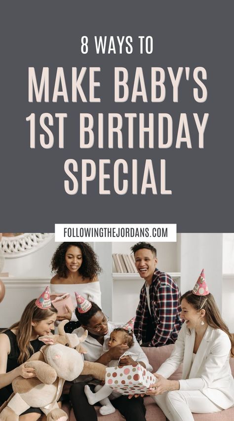 Need ideas for baby’s first birthday? Here’s how to make your baby’s first birthday special. This includes a baby first birthday photoshoot, baby party ideas, first birthday cake ideas, and more! I’m Brittany Jordan, a mom of 3 sharing pregnancy tips, mom hacks, new parent advice, and more! Learn more at https://followingthejordans.com First Birthday Outfit For Mom, First Birthday Mom Outfit, Baby Party Ideas, First Birthday Cake Ideas, Family Vacation Packing List, Birthday Card Pictures, First Birthday Photoshoot, Parent Advice, Baby's 1st Birthday