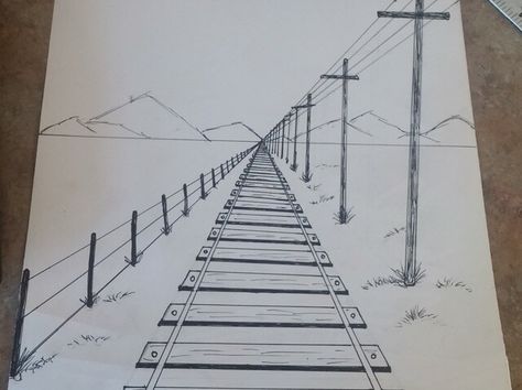 Draw Ideas Easy, 1 Point Perspective Drawing, 3 Point Perspective, Perspective Lessons, 2 Point Perspective, 1 Point Perspective, Art Perspective, Perspective Drawings, 7th Grade Art