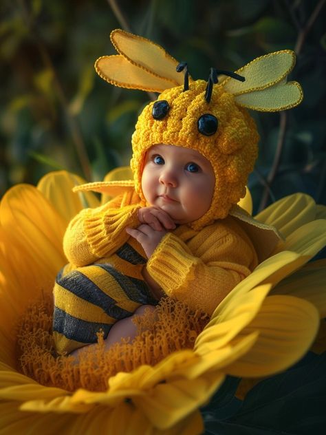 Bee Photoshoot, Baby Bee Costume, Babies Images, True Unconditional Love, Toddler Morning Routine, Born Baby Photos, Baby Bumble Bee, Kids Milestones