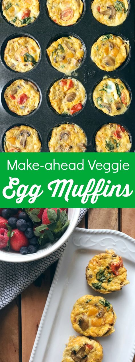 Veggie Egg Muffins, Veggie Egg Cups, Egg Muffins Healthy, Veggie Muffins, Breakfast Hack, Egg Muffins Recipe, Healthy Egg Breakfast, Muffins Recipes, Egg Muffins Breakfast