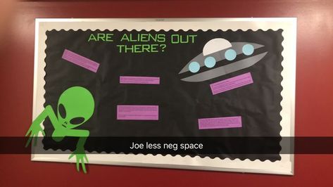 Alien Bulletin Board, Themed Bulletin Boards, English Day, Space Theme, Bulletin Boards, Bulletin Board, Classroom Decor, Aliens