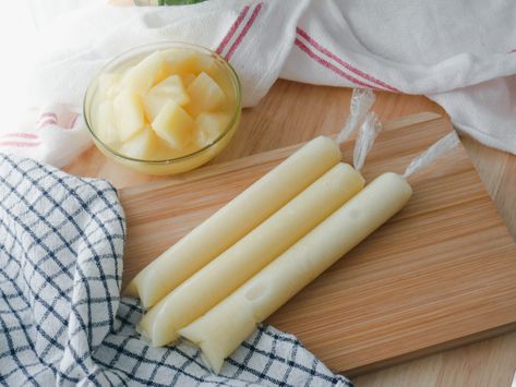 Easy Homemade Pineapple Ice Candy (Ice Pops) - Asia Makes Mango Ice Candy, Asian Fusion Recipes, Ice Pop Recipes, Pineapple Lovers, Ice Candy, Coconut Candy, Frozen Dessert Recipe, Coconut Ice, Canned Pineapple