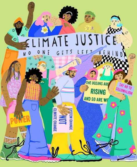 Rosa Kusabbi 🤭 on Instagram: “One of my favourite commissions to date from @shado.mag ! Climate justice is justice for all ! You can preorder the magazine issue 3 now…” Justice Illustration, Environmental Movement, Awareness Poster, Climate Justice, Environmental Justice, Social Art, Justice Design, Environmental Issues, Environmental Art