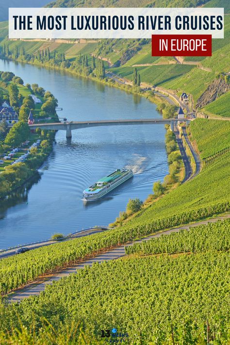 The best luxury river cruise in Europe. Enjoy the beautiful green scenery. Did you know that you can combine your love of wine with River Cruising? That’s right! Not only will you be able to sail through Europe in luxury but you will be able to visit some of the world’s most fabled wine regions at no additional cost. Did you know you’ll be accompanied by a  Wine Host, who will guide you through the wonderful flavours and tastes of Europe? It doesn’t get much better than that! Tauck River Cruises Europe, Best River Cruises In Europe, Viking River Cruise Grand European Tour, Europe River Cruise, Avalon River Cruises In Europe, Douro River Cruise, Uniworld River Cruise, Scenic River Cruise Europe, Best River Cruises