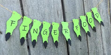 Halloween party banner witches finger food table sign spooky | Etsy Diy Witch Party Decorations, Halloween Street Party, Spooky Party Decorations, Halloween Food Signs, Finger Food Table, Halloween Party Food Table, Halloween Party Decorations Diy, Halloween Party Table Decor, Halloween Party Signs