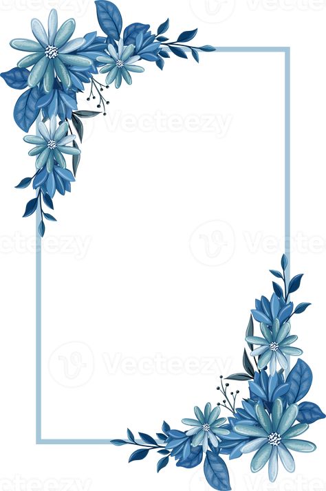 Blue Floral Bouquet With Watercolor Blue Floral Bouquet, White Flower Background, Boarders Designs For Projects, Blue Flowers Background, Flower Invitation Card, File Decoration Ideas, Unicornios Wallpaper, Color Bordo, Blue Watercolor Floral