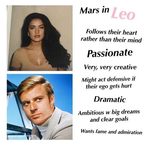 Leo Mars, Planet Signs, Astrology Chart, Fire Signs, Dream Big, Mars, Zodiac Signs, Astrology, Acting