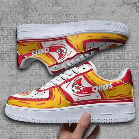 KC.-Chief Football Personalized AF1 Shoes Custom Name Sneakers Style Running Sport For Men For Fan AC001 Check more at https://marykun.com/product/kcchief-football-personalized-af1-shoes-custom-name-sneakers-style-running-sport-for-men-for-fan-ac001-1986/ Kc Chiefs Football, Af1 Shoes, Chiefs Football, Custom Air Force 1, Kc Chiefs, Shoes Custom, Football Logo, Kansas City Chiefs, Custom Shoes