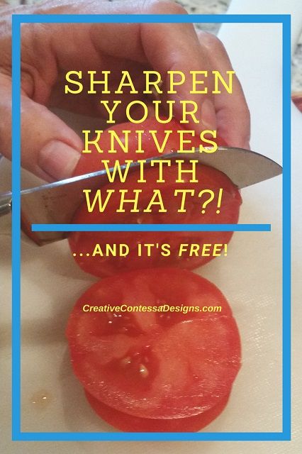 Sharpen Your Knives with What?! Diy Knife Sharpener, Be A Good Mom, Diy Foil, Good Mom, Diy Knife, Tin Foil, Knife Sharpening, Good Housekeeping, Frugal Living