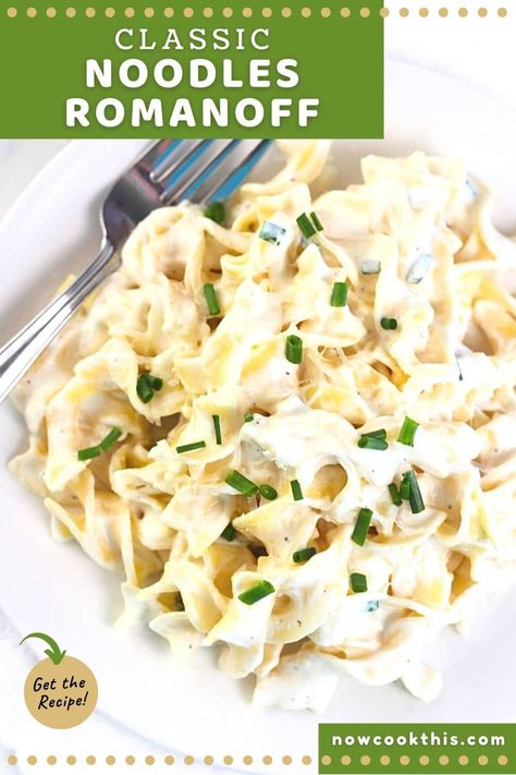 Sour Cream Noodles, Buttered Egg Noodles Recipe, Egg Noodle Side Dish, Cream Noodles, Easy Noodles, Chicken And Egg Noodles, Cheese Noodles, Egg Noodle Recipes, Betty Crocker Recipes