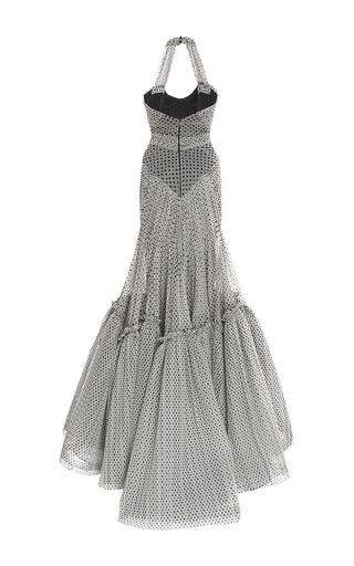 Printed Polka Dot Tulle Gown by ZAC POSEN for Preorder on Moda Operandi Gown Moda Operandi, Tulle Gown, Zac Posen, Festival Dress, Going Out Dresses, Ruffle Skirt, Moda Operandi, Halter Top, Fashion Collection