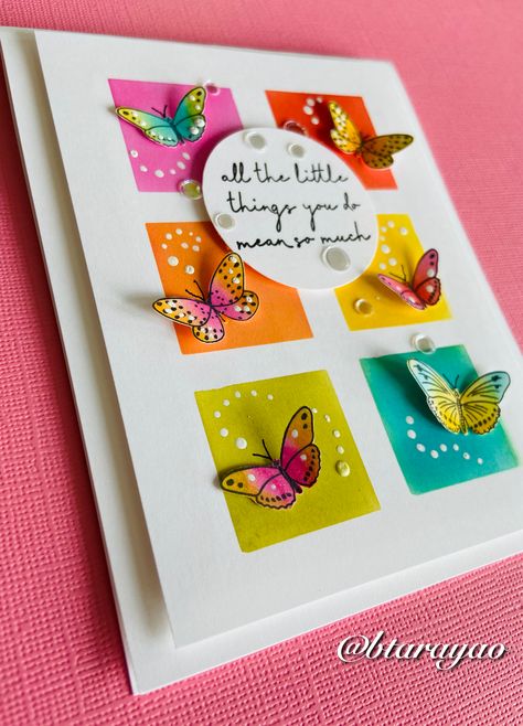 Handmade Mothers Day Card, Butterfly Cards Handmade Cardmaking, Butterfly Cards Ideas, Butterfly Greeting Cards Handmade, Mother��’s Day Cards Handmade, Diy Pop Up Mother’s Day Cards, Barbara Tarayao Cards, Mother’s Day Card Ideas From Teens, Dragonfly Handmade Cards