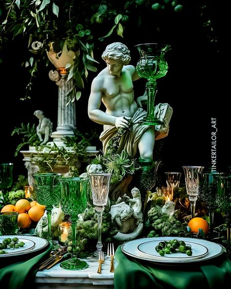 Traditions Around The World, Beauty Of Flowers, Bird Cage Decor, Eclectic Wedding, Green Glassware, Flower School, Buffet Display, Greek Wedding, Birth Of Jesus