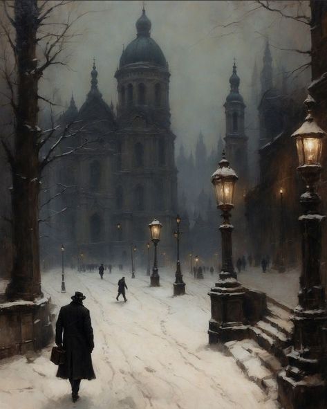 Winter Dark Academia, My Love Photo, Dark Gothic Art, Winter Dark, Dark Christmas, Classic Paintings, Dark Gothic, Dark Academia Aesthetic, Foto Art