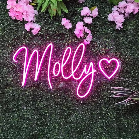 Amazon.com : Custom Neon Signs Handmade Personalized LED Neon Sign for Wedding Birthday Party Home Decoration Shop Bar Logo Gifts for Friends Family Festivals : Tools & Home Improvement Wishlist Moodboard, Teen Girls Room, Popular Font, Kids Room Deco, Gift Wishlist, Neon Led Sign, Girls Room Wall Decor, Sound Energy, Neon Flex