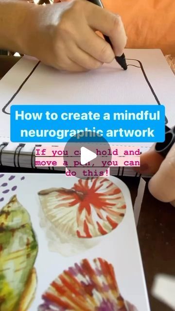 Neurographic Art Tutorial, Neurographic Art How To, Neurotrophic Art, Art Healing, Neurographic Art, Mindful Art, Flow State, Deeper Meaning, Art Pen