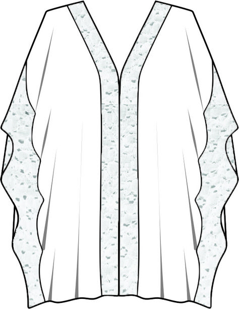 KAFTAN Flat Sketches Of Dresses, Kaftan Illustration Sketch, Kaftan Technical Drawing, Kaftan Flat Sketch, Kaftan Drawing, Kaftan Sketch, Kaftan Illustration, Technical Flats, Fashion Library