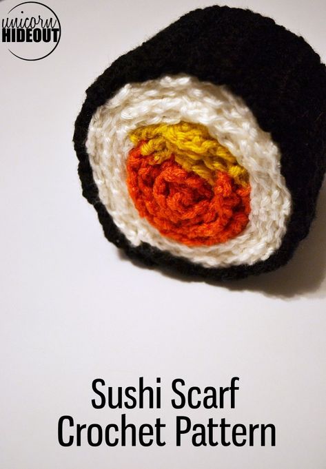 Sushi Scarf, Knitting Patterns Scarf, Crochet Shawlette, Easy Sushi, Crochet Hood, Knitting Patterns Free Scarf, Knitting Machine Patterns, Baby Knitting Patterns Free, Scarf Crochet