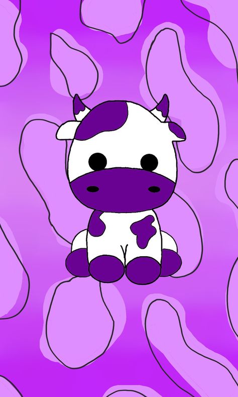 Kawaii Cows, Milka Cow, Cow Wallpapers, Cow Wallpaper, Purple Cow, Cute Emoji Wallpaper, Emoji Wallpaper, Iphone Background, Wall Collage