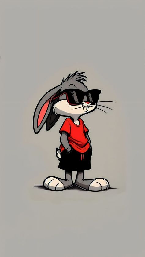 Cool Cartoon Drawings, Looney Tunes Wallpaper, Whatsapp Wallpapers Hd, Rabbit Wallpaper, Bunny Tattoos, Whatsapp Wallpaper Cute, Wallpaper Disney, Bunny Wallpaper, Funny Iphone Wallpaper