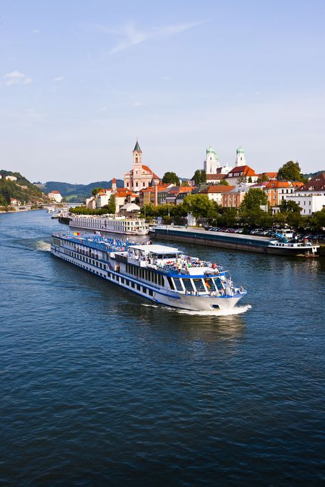 A Danube River cruise takes in the sights of Passau, Germany. Viking River Cruise Danube, Uniworld River Cruise, Budapest Airport, Passau Germany, River Cruises In Europe, Danube River Cruise, European River Cruises, Viking Cruises Rivers, Cruise Europe