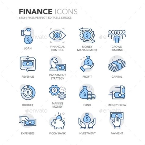 Money Management Printables, Finance Icons, Business Icons Vector, Family Money, Vector Line, Business Icon, Color Vector, Business Presentation, Line Icon