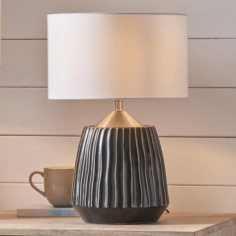 Modern Table Lamp Design, Tall Table Lamps, Creative Lamps, Tall Table, Grey Table Lamps, Grey Table, Small Table Lamp, Ceramic Table Lamp, Dimmable Lamp