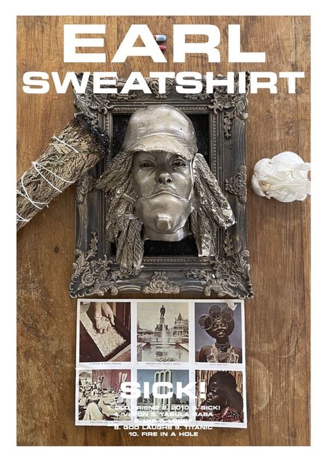 Made by Dimitri Hal Earl Sweatshirt Poster, Earl Sweatshirt Album, Earl Sweatshirt, Music Poster Design, New Print, Poster Making, Music Poster, Titanic, Poster Design