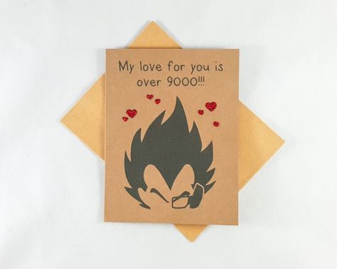 Check out this item in my Etsy shop https://www.etsy.com/listing/256271412/vegeta-love-card-funny-card-funny Cute Valentines Card, Fathers Day Gifts Ideas, Pun Card, Cards For Boyfriend, Boyfriend Diy, Funny Greetings, My Funny Valentine, Valentines Gifts For Boyfriend, Diy Gifts For Boyfriend